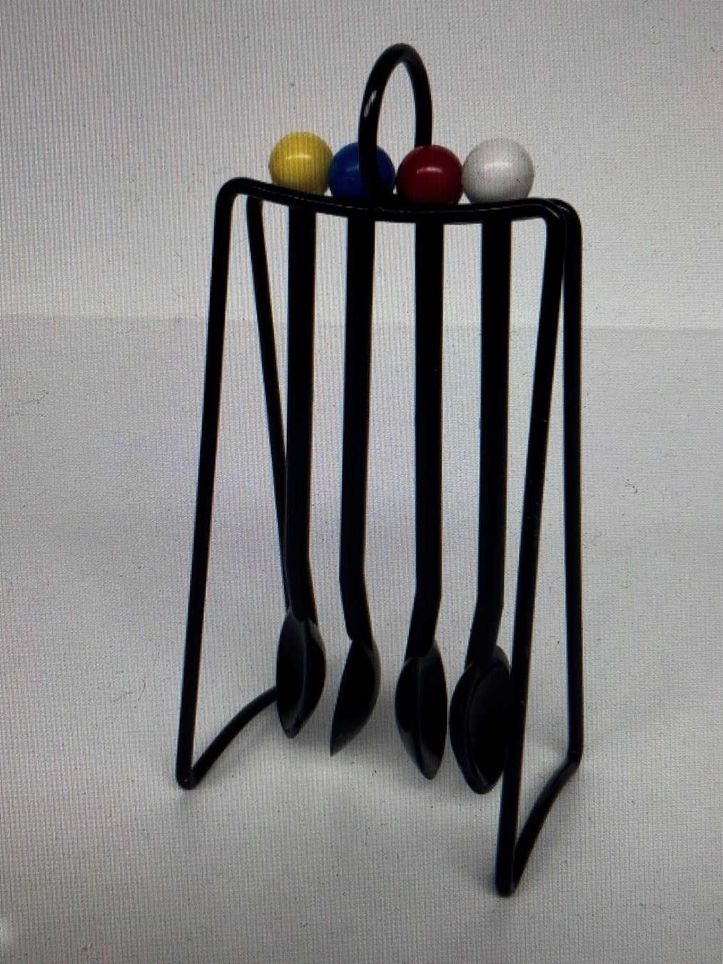 Sonstiges Geschirr: Wang & Merlo Atomic Eggboy Eierbecher / Löffel 1980s (NOS) – Gebraucht aus Horgen von uge_pd5p 1