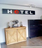 Enseigne Lumineuse Hotel, Vintage - Déco Unique!