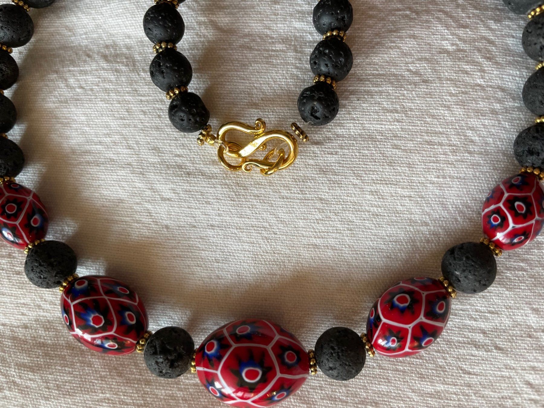 Murano Catenine: Collier mit Millefioriglasperlen! – Usato da Zürich venduto da aannnnaa48