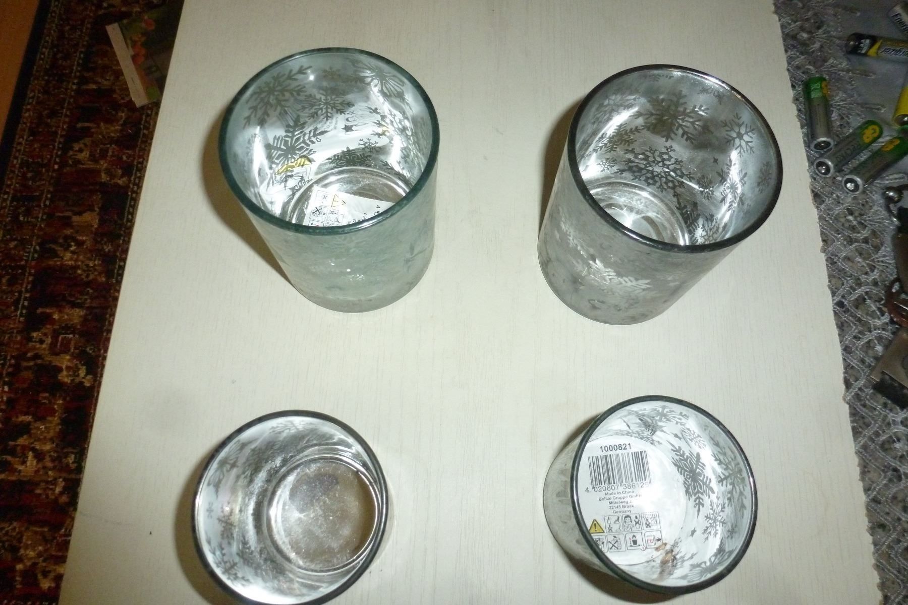 Portacandele: Schöne Glass Kerzenständer – Nuovo (secondo la descrizione) da Emmen venduto da newdeal1970 1
