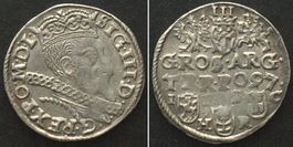 POLEN 3 Gröscher (Trojak) 1597 IF SC, Bromberg SIGISMUND III