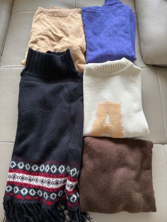 Pulli/Oberteil-Set für Damen, Gr. S/M, 5 Stück