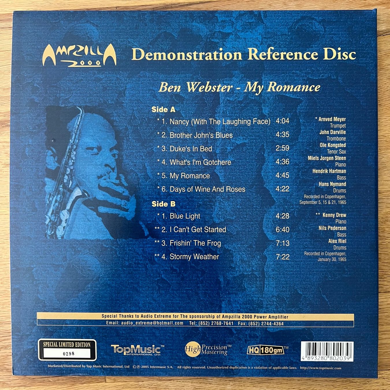 Dischi in vinile: Ben Webster - My Romance / ??-Press. 2005 - TOP – Usato da Gais venduto da soundcave57 1