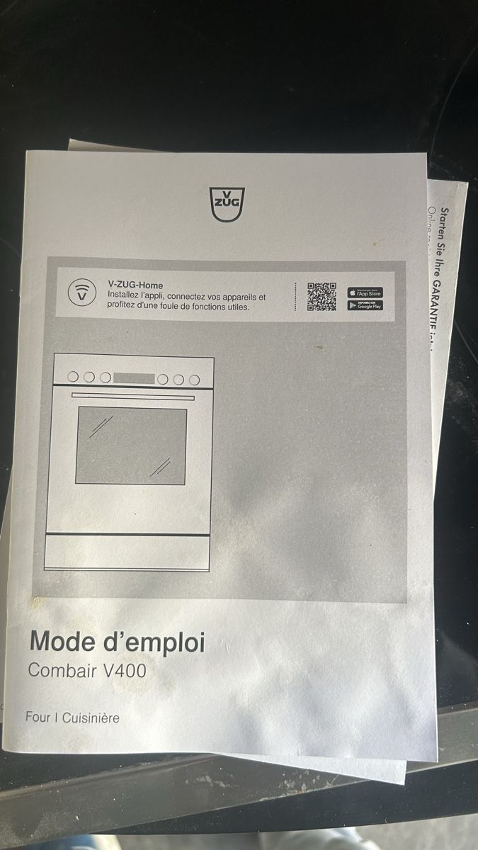 V-Zug Elettrodomestici da cucina: V-ZUG COMBAIR V 400 Backofen – Usato da granges paccot venduto da RMBS 6