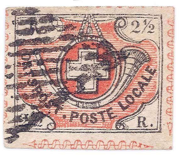 Tutti i francobolli: 1850 WINTERTHUR mit seltener Raute – Usato da Heerbrugg venduto da Swissphila