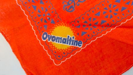 Ovomaltine Halstuch / Bandana Muster / Guter Zustand