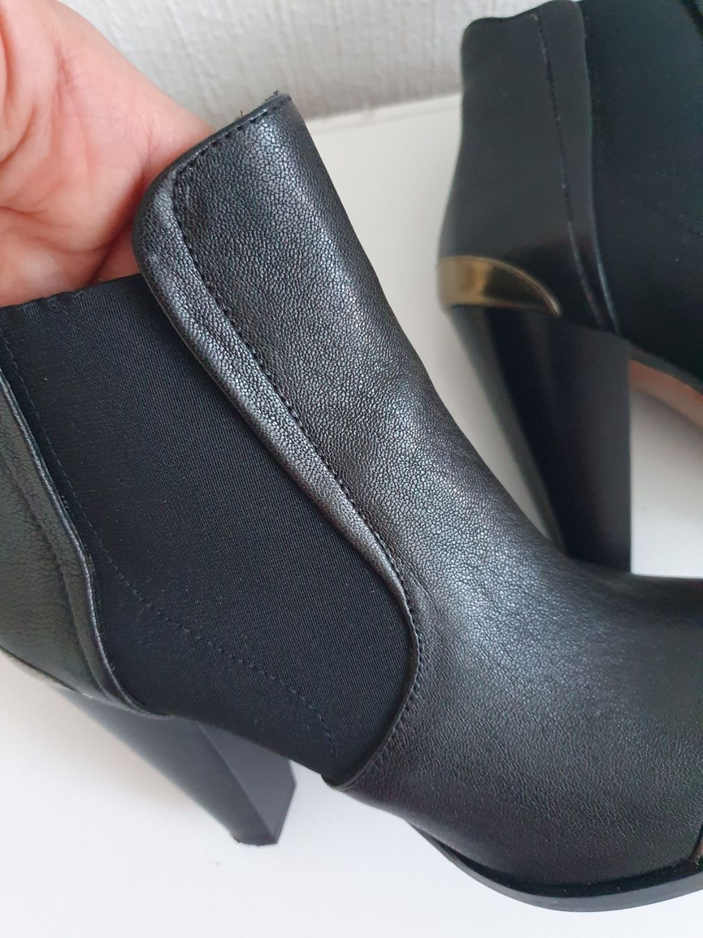 Navyboot Damenschuhe: Bottines noires à talons hauts Navyboot, pointure 39 – Neu (gemäss Beschreibung) aus Prilly von RoDyRe 4
