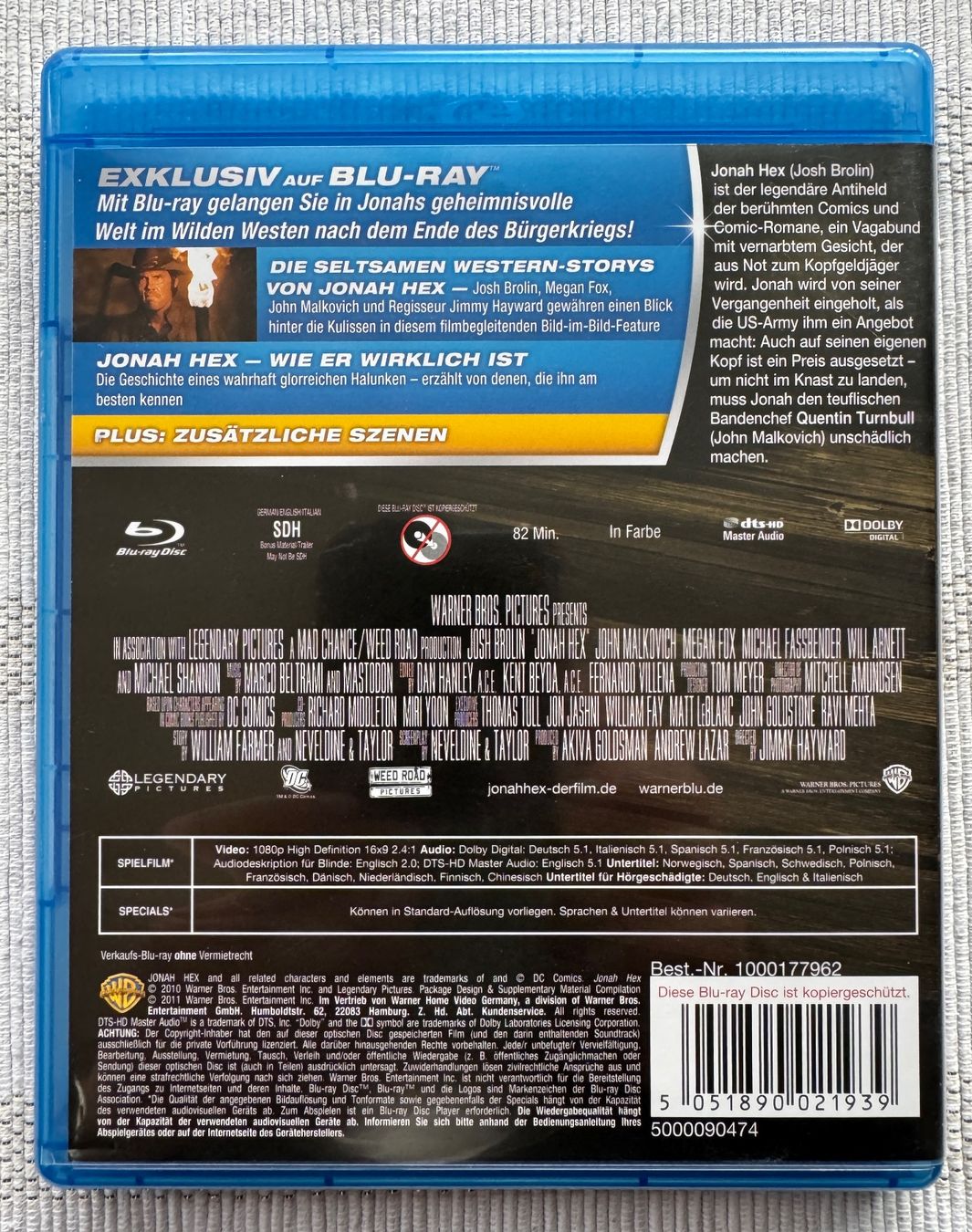 Tutti i DVDs: Jonah Hex - Rache ist hässlich  [Blu-ray] – Usato da Arbon venduto da drs64 1