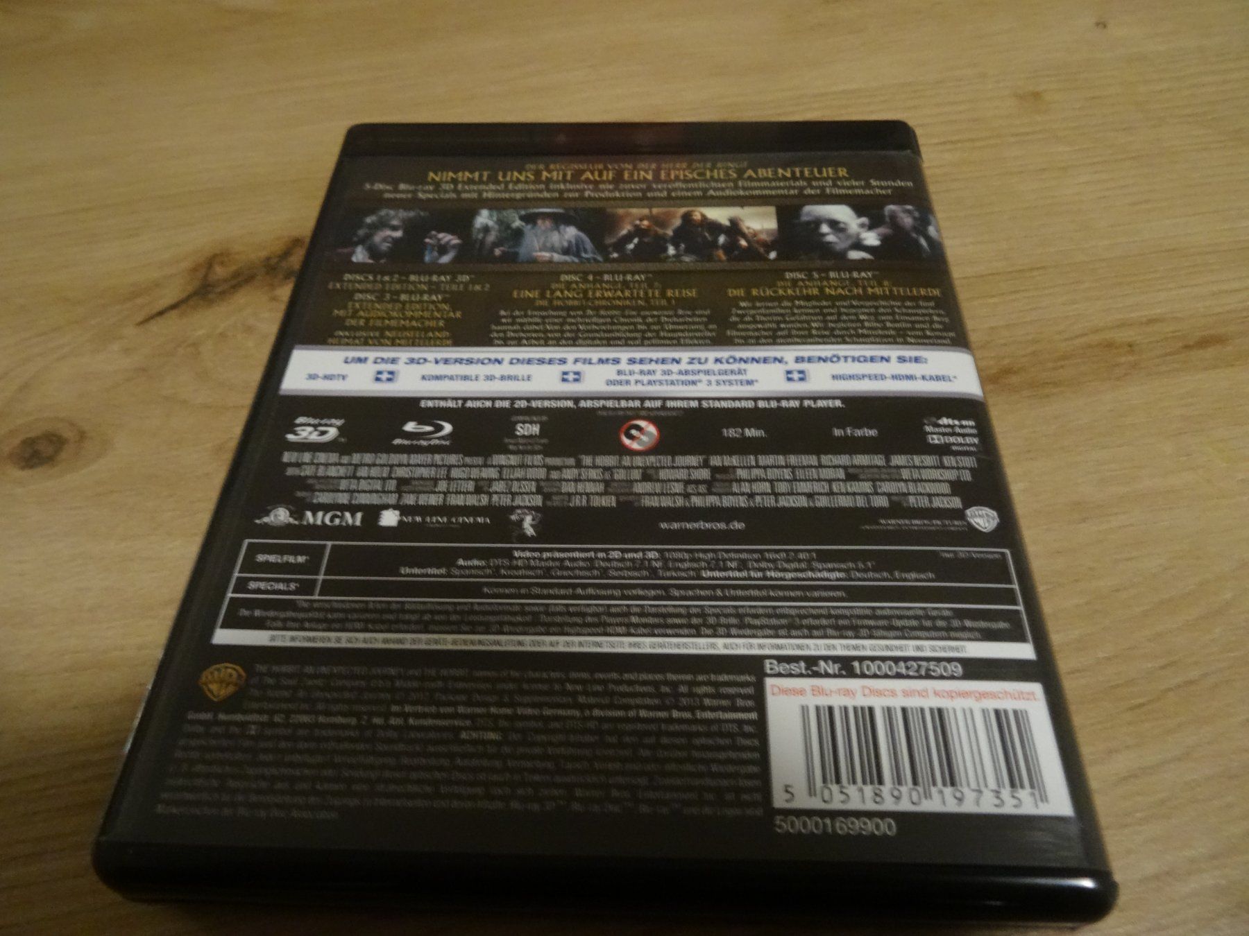 Alle DVDs: Der Hobbit - Eine unerwartete Reise Extended Edition Bluray – Gebraucht aus Olten von Disc-Verkauf 6