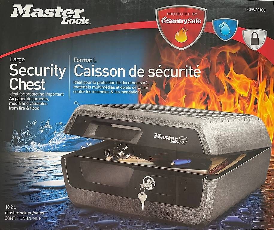 Casseforti: Master Lock-Sicherheitskassette mit 2 Schlüsseln,  – Usato da Güttingen venduto da ordoni
