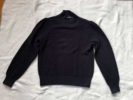 Pull Esprit noir manches bouffantes taille M