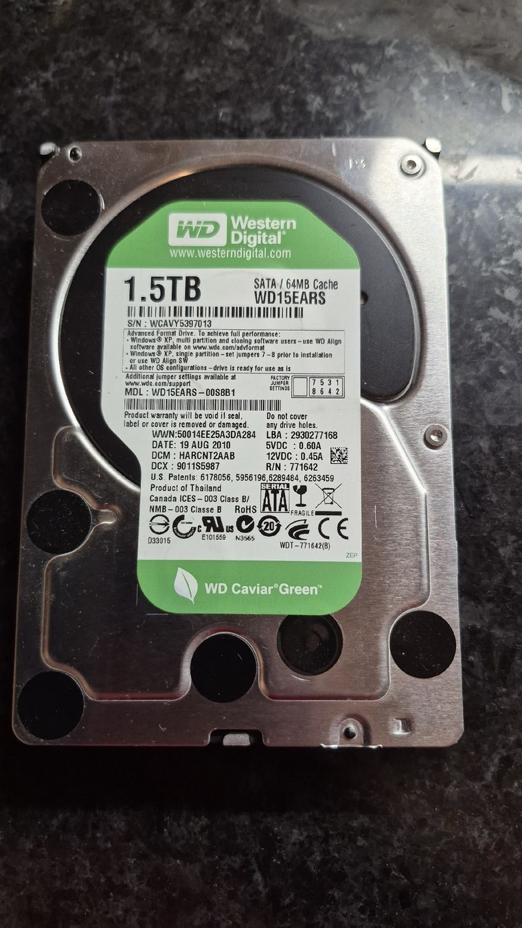 Western Digital Harddisks: 1.5 tb wd  – Gebraucht aus Léchelles von sim7891 1