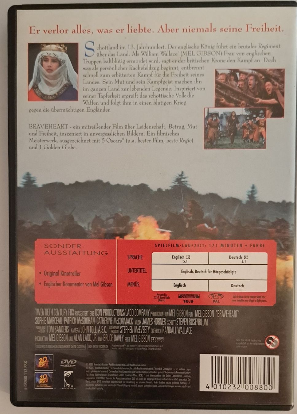 Tutti i DVDs: Braveheart – Usato da Tenniken venduto da mik_6mxg 1