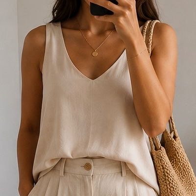 Forever 21 Top, Gr. S, Beige - Perfekt für den Sommer!