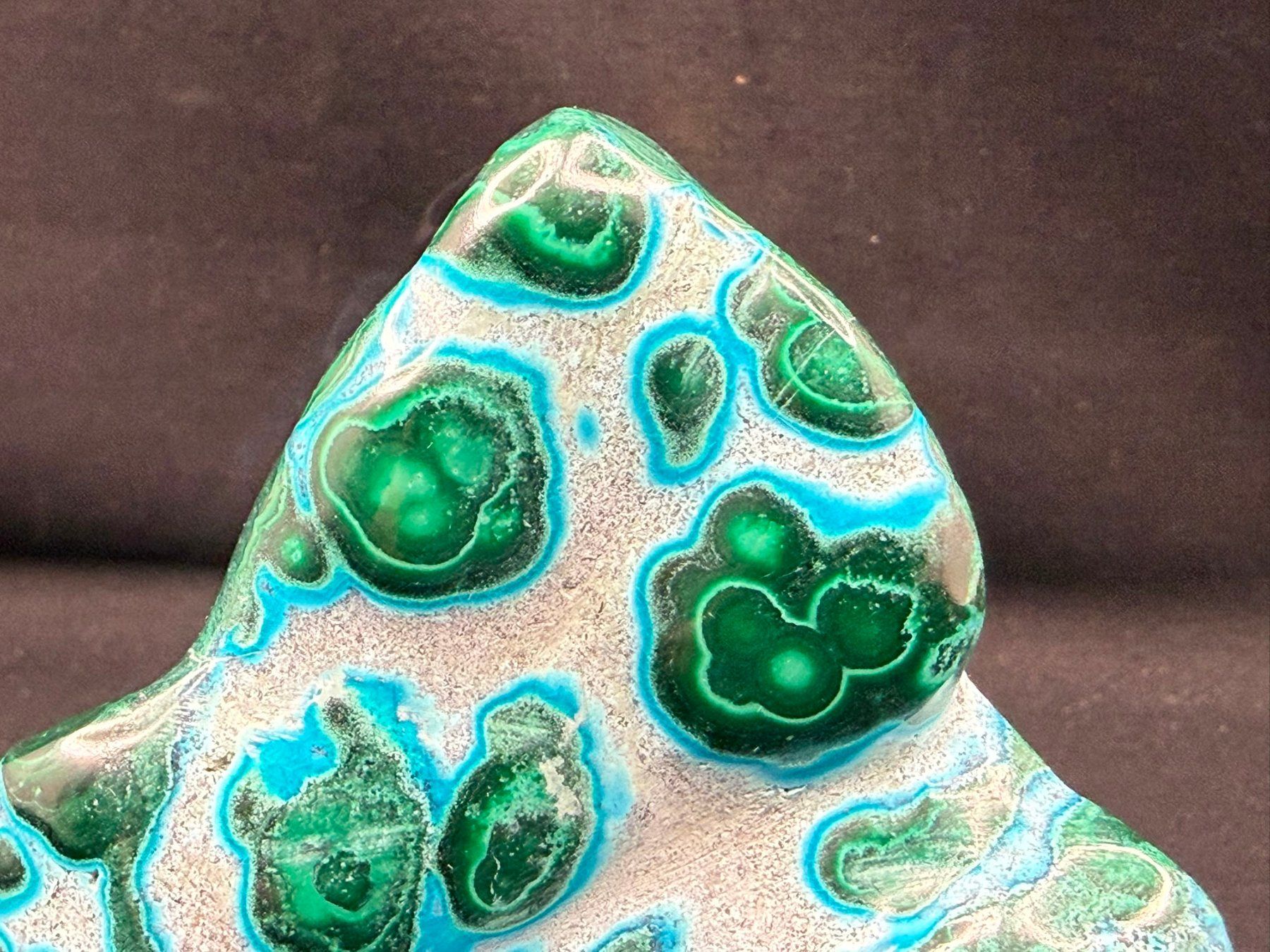 Mineralien & Heilsteine: Malachit und Chrysocolla poliert – Gebraucht aus Schinznach Bad von Demerald 1
