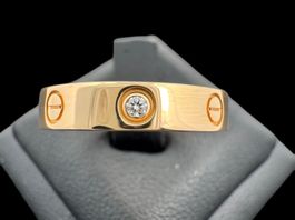 Cartier Love Ring Diamant 18k GG Grösse 54 Zertifikat *S2283