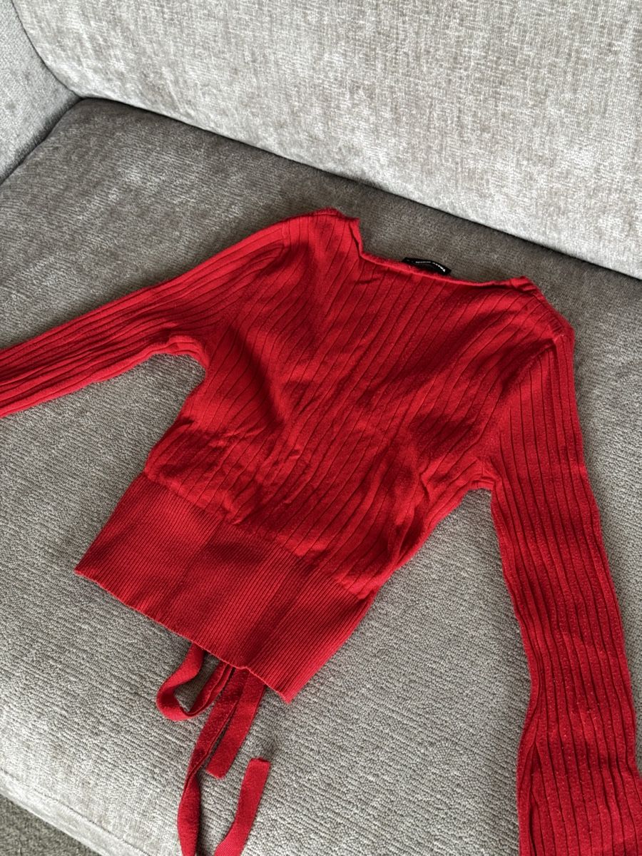 Maglioni & Felpe: Pull Tally Weijl rouge, maille côtelée, taille M – Usato da Les Acacias venduto da JaysGoodDeals 2