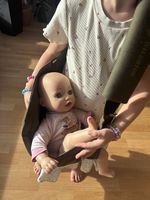 Porte-bébé Wildride vert kaki, état d'occasion bon état