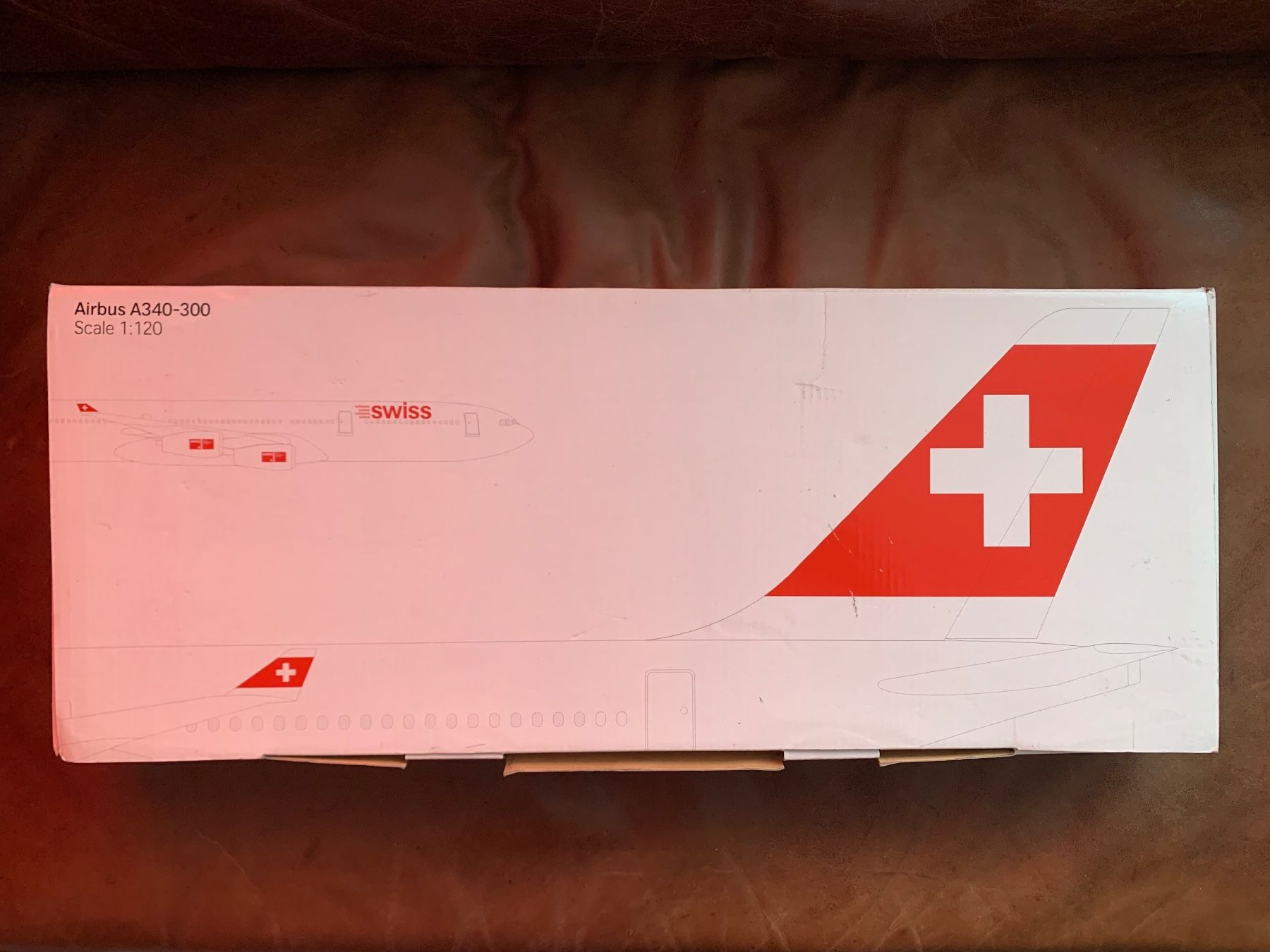 Swiss Modellbausätze & Standmodelle: Modell 1:120, Swiss A340 HB-JMA – Neu und originalverpackt aus Kloten von petrol5555
