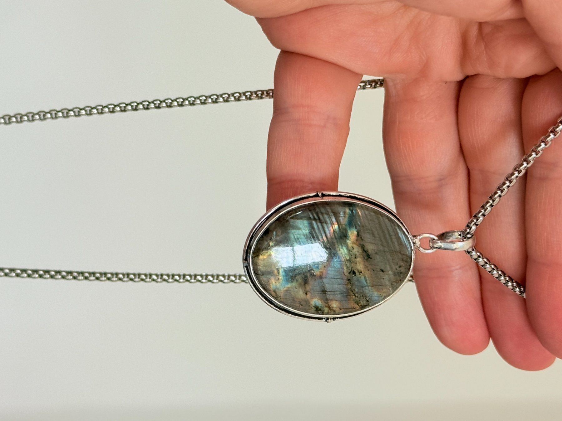 Catenine: Collier avec Labradorite – Nuovo e nell'imballaggio originale da Genève venduto da AWWA 5