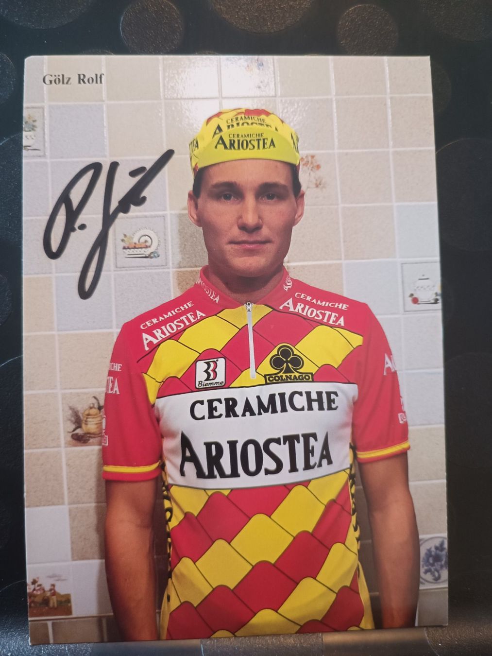 Autografi: Rolf Gölz - Radsport - Handsigniert – Usato da Menziken venduto da Artographs