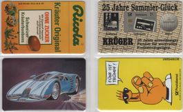 4 ungebrauchte deutsche Telefonkarten aus der S Serie