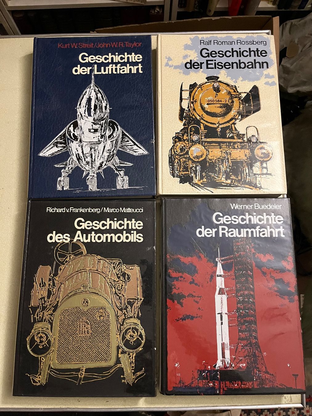 Bücher: 4 bücher, luftfahrt, eisenbahn, auto, raumfahrt – Gebraucht aus Emmenmatt von flyrecords