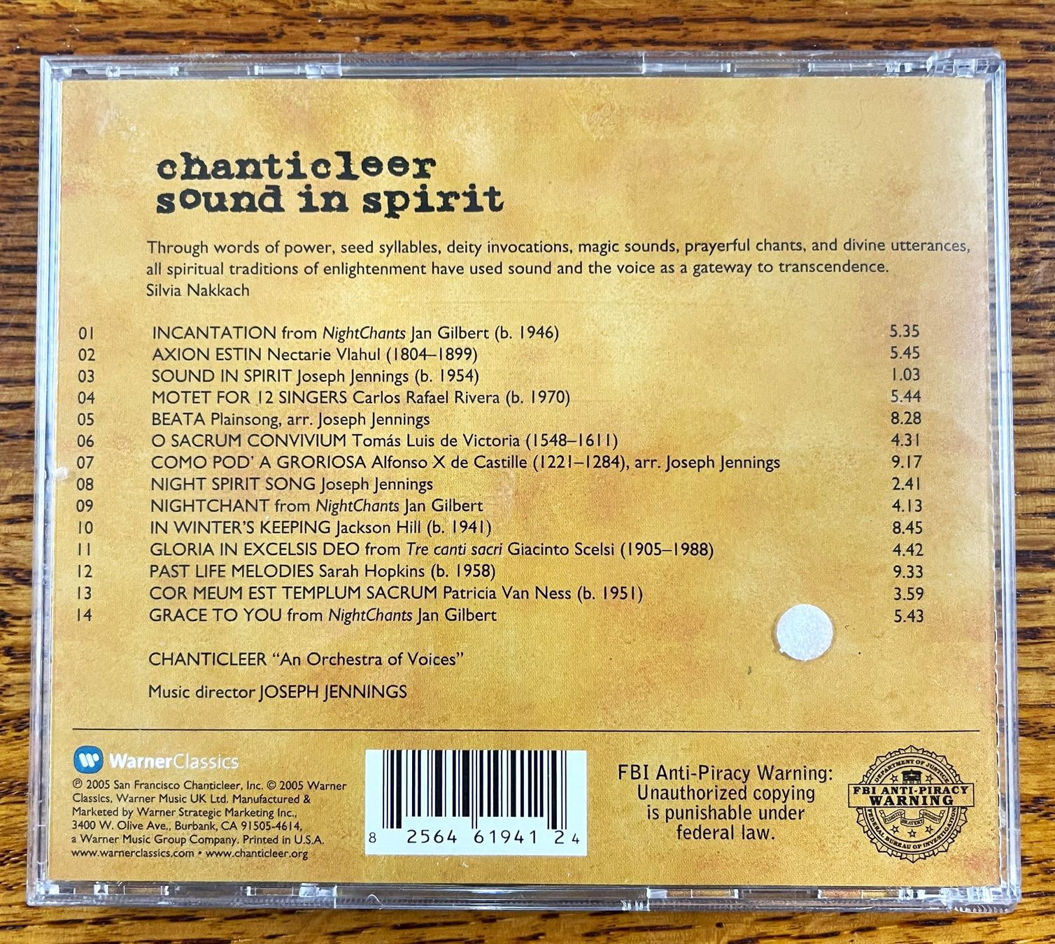 CDs: Chanticleer: Sound in Spirit CD – Gebraucht aus Oftringen von Vucki 1