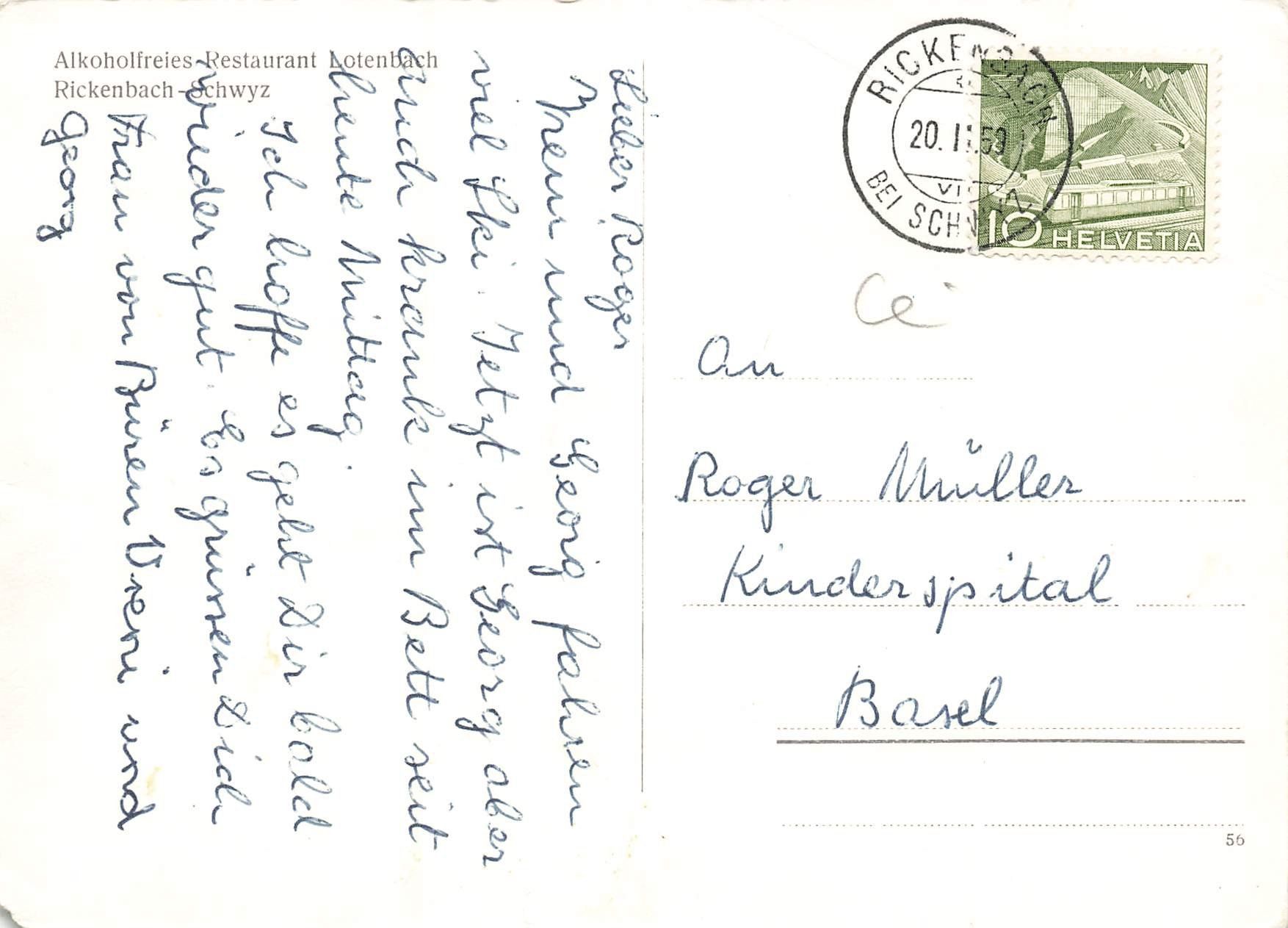 Cartoline postali: Schwyz  - Lotenbach Windstock – Usato da Schwyz venduto da Seffi56 1