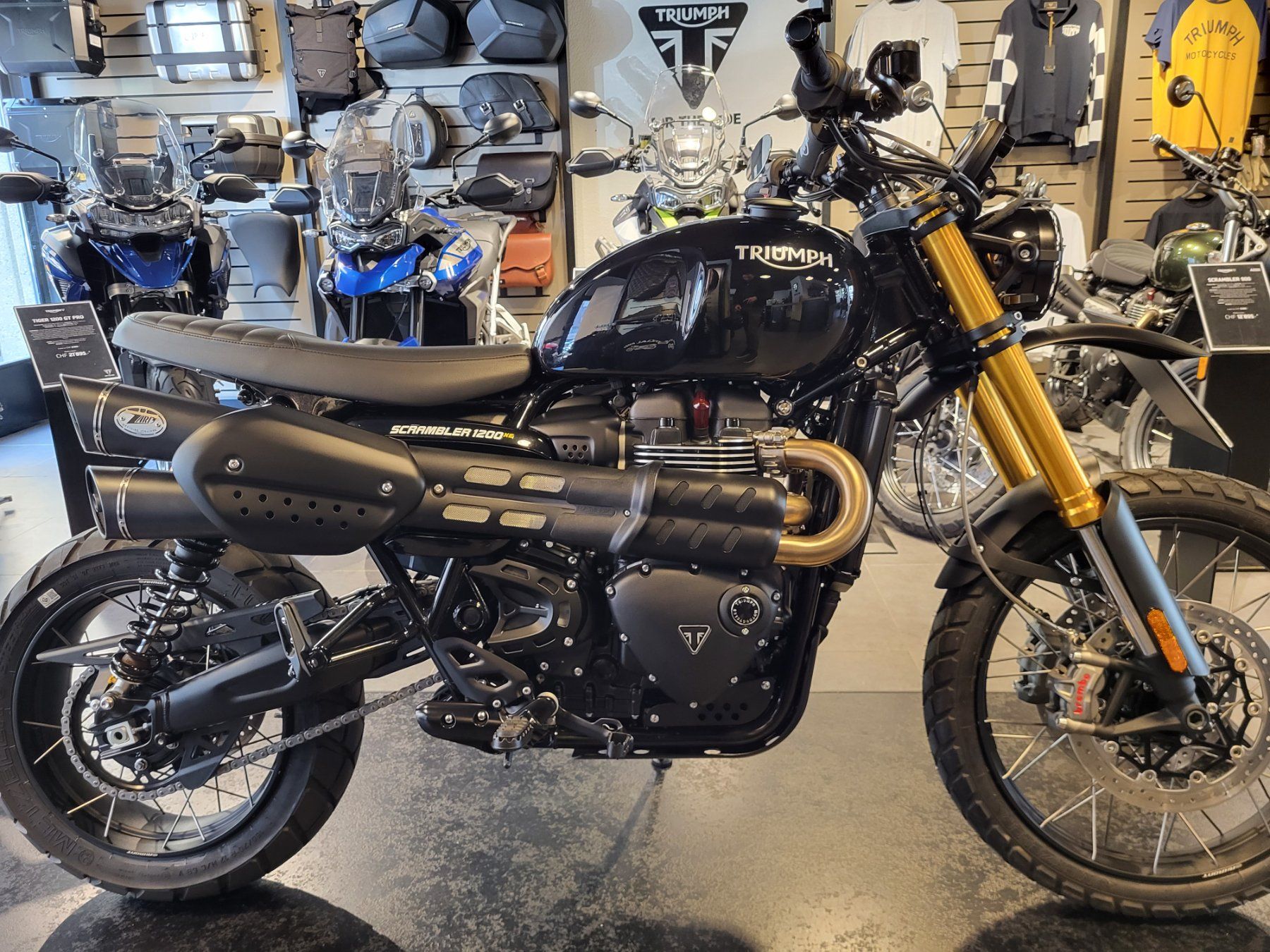 Triumph Strada: Vente Triumph Scrambler 1200 XE custom – Usato da Carouge GE venduto da bot_f9mr