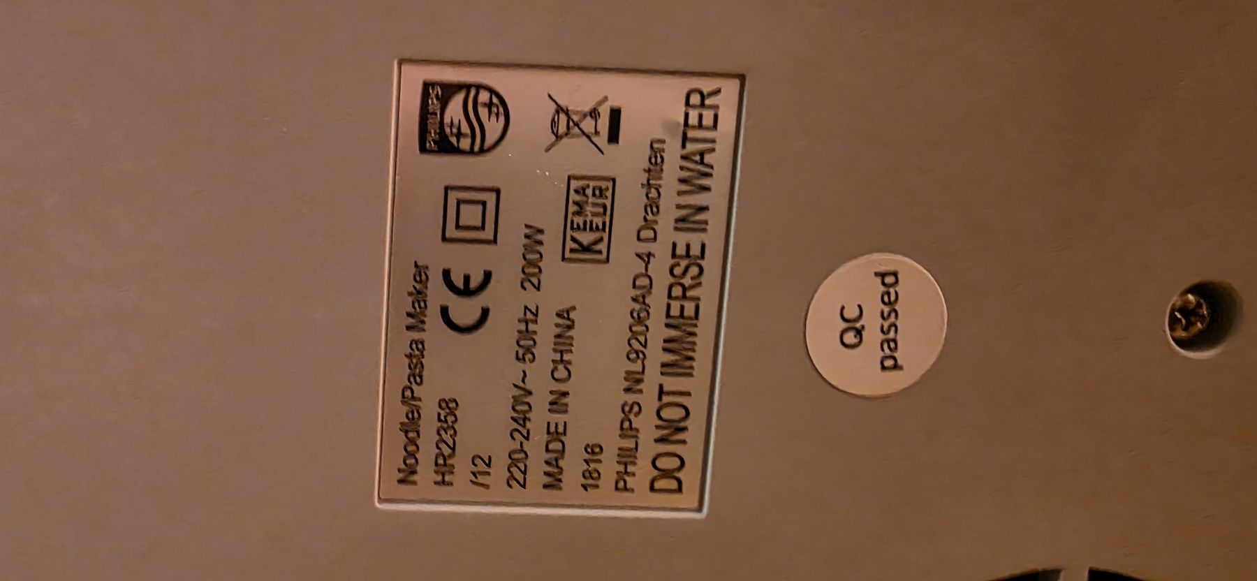 Philips Elettrodomestici da cucina: Philips Pastamaschine HR2358/12 – Nuovo (secondo la descrizione) da Volketswil venduto da juventus66 2