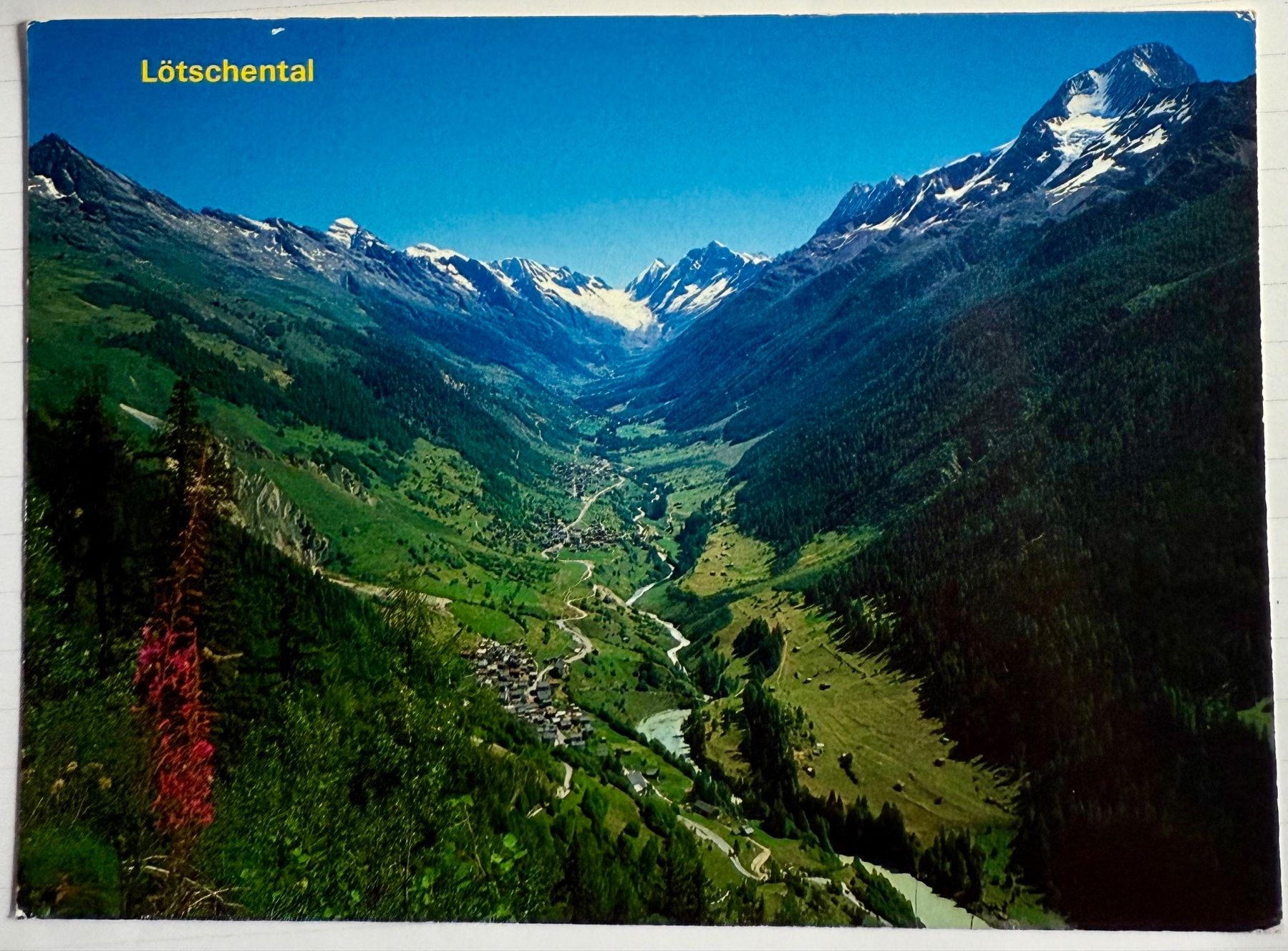 Cartoline postali: Lötschental - Panorama – Usato da Lutry venduto da Ediego