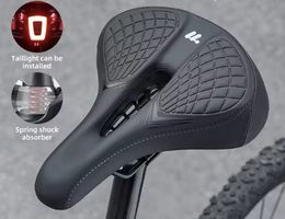 XL Komfort Fahrradsattel + Rücklicht