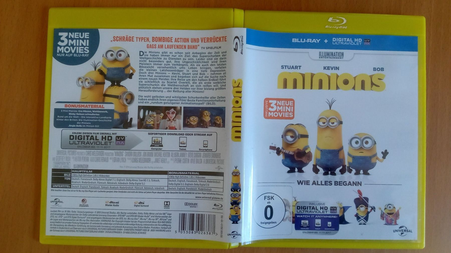 Tutti i DVDs: Blu-ray Minions     DE FR EN – Usato da Porrentruy venduto da tupatup 5
