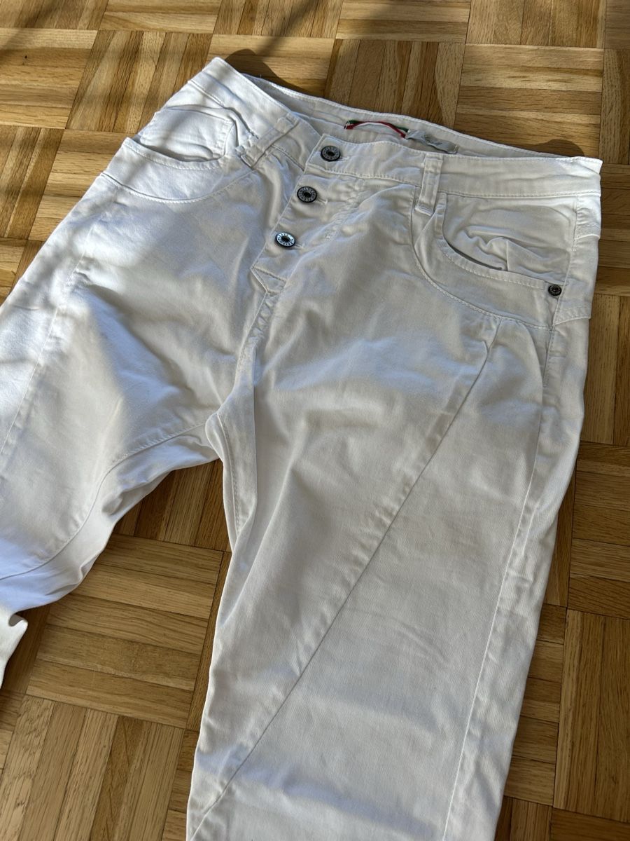 Please Jeans Pantaloni: Pantalons PLEASE taille S blanc  – Usato da Gorgier venduto da hcaroline4 4