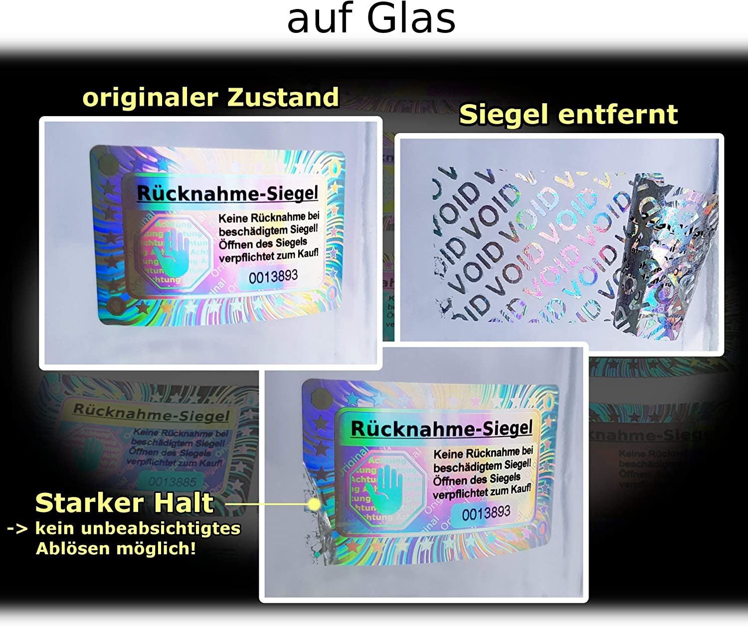 Sonstiges für Büro & Gewerbe: 50 Stück  3D-Holo-Sticker – Neu und originalverpackt aus Reiden von Gelbmeise 1
