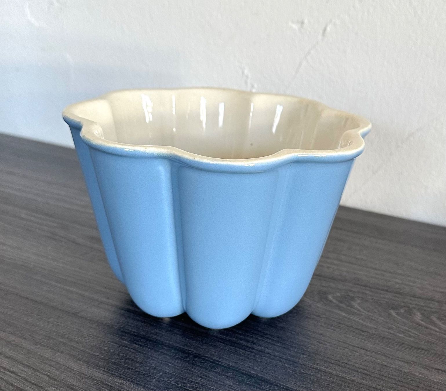 Rössler Schalen: Rössler Pudding Form, Blau   Ø 17 cm – Gebraucht aus Zürich von brazerola