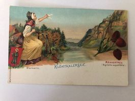 Ansichtskarte Klöntalersee Glarnerin Männertreu. alt