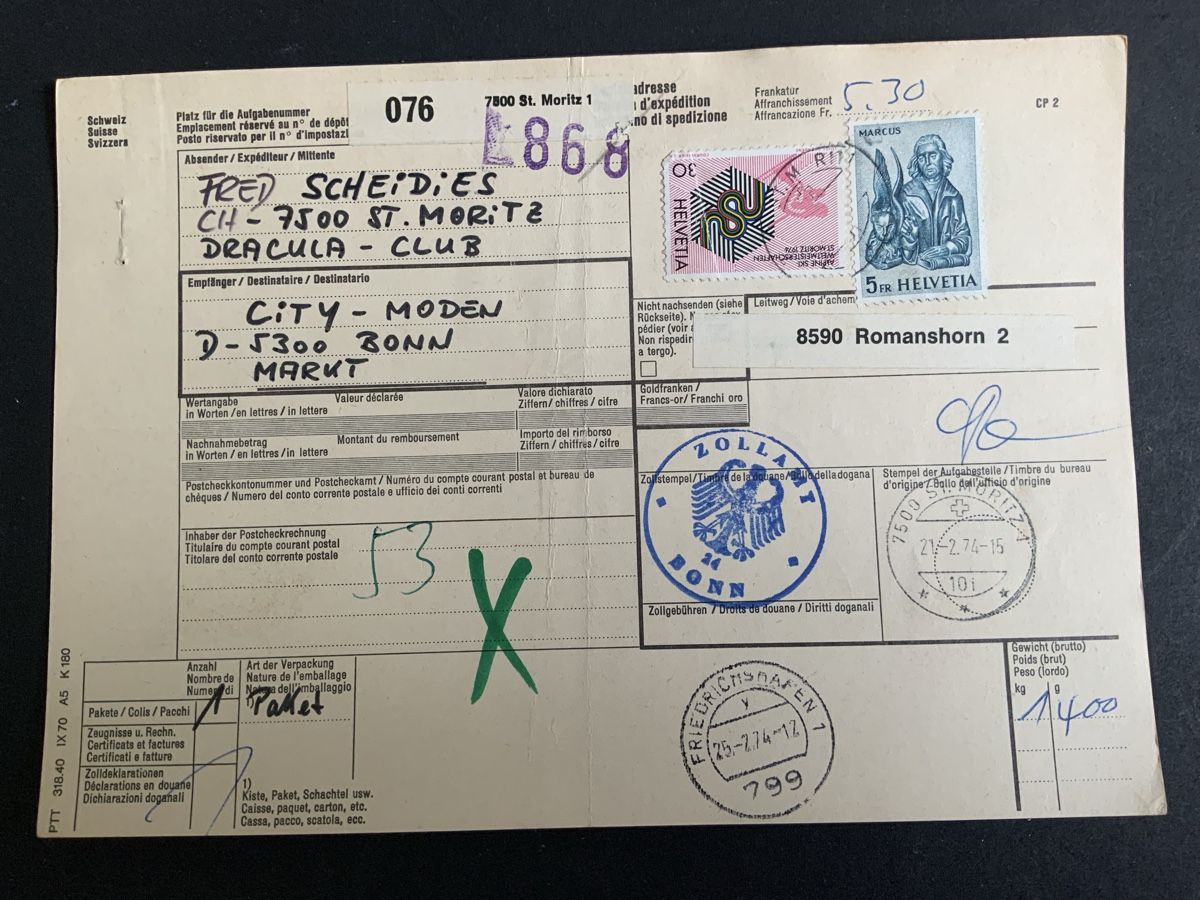 Tutti i francobolli: St.Moritz Briefmarken – Usato da Binningen venduto da chr_cr5n
