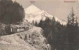 Wengernalpbahn BE Bahn Zug am Silberhorn (3705 m)