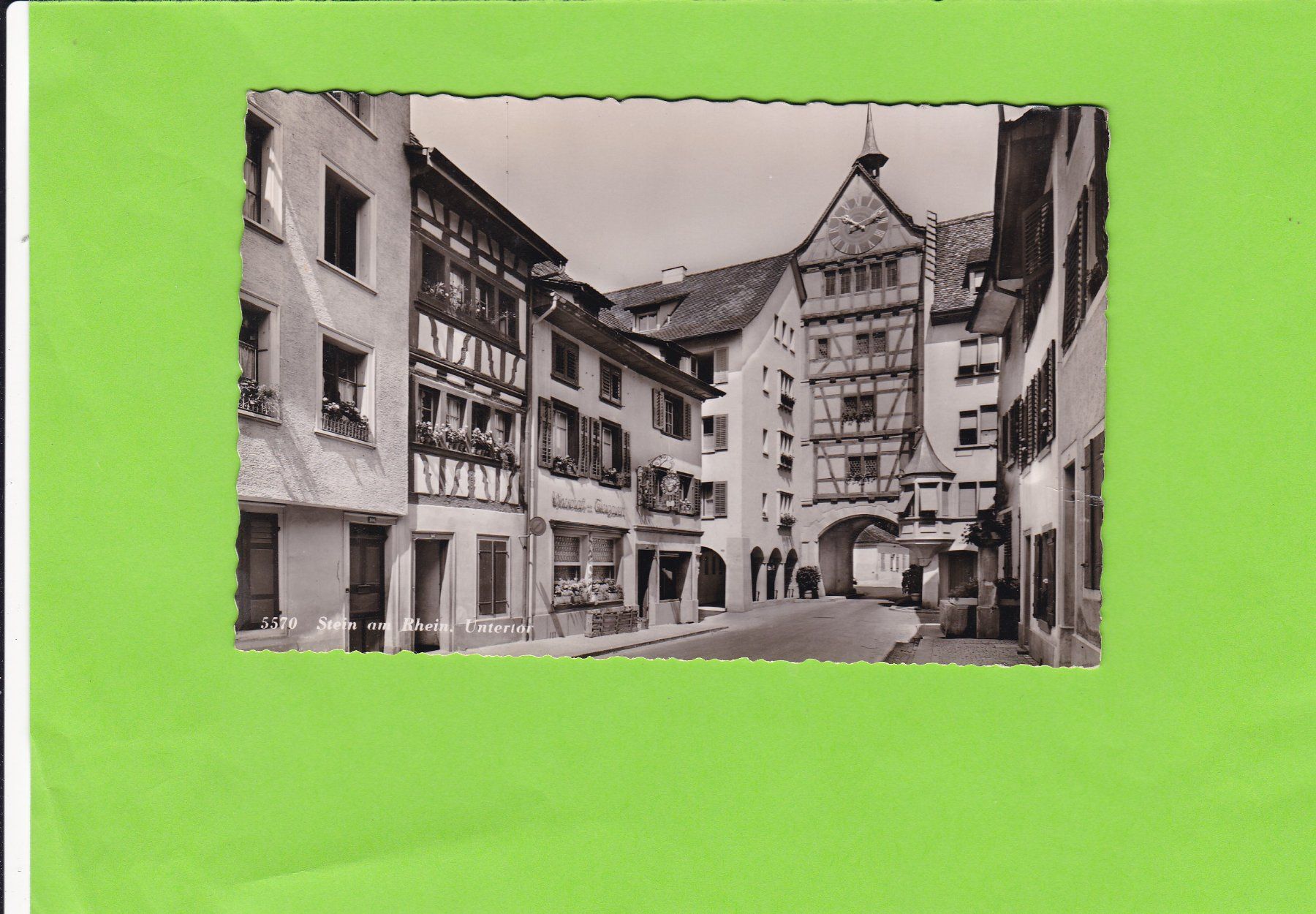 Cartoline postali: Stein am Rhein, Untertor – Usato da St. Peterzell venduto da neckertal