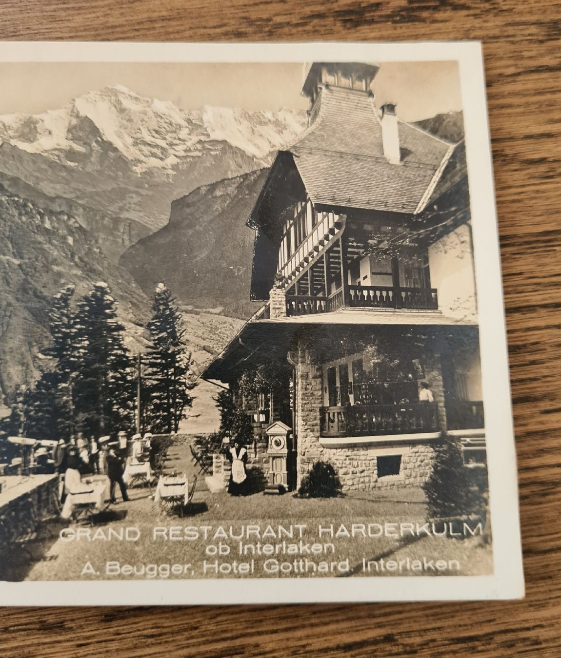 Cartoline postali: Grand Restaurant Harderkulm, ob Interlaken – Usato da Ebikon venduto da Donar50 1