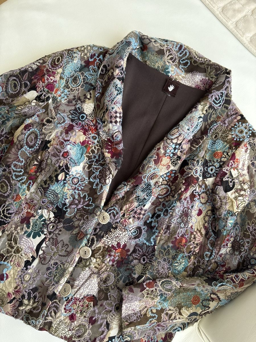 Giacche: Blazer,Blumenmuster, Top Zustand – Usato da Nebikon venduto da Draga25 6