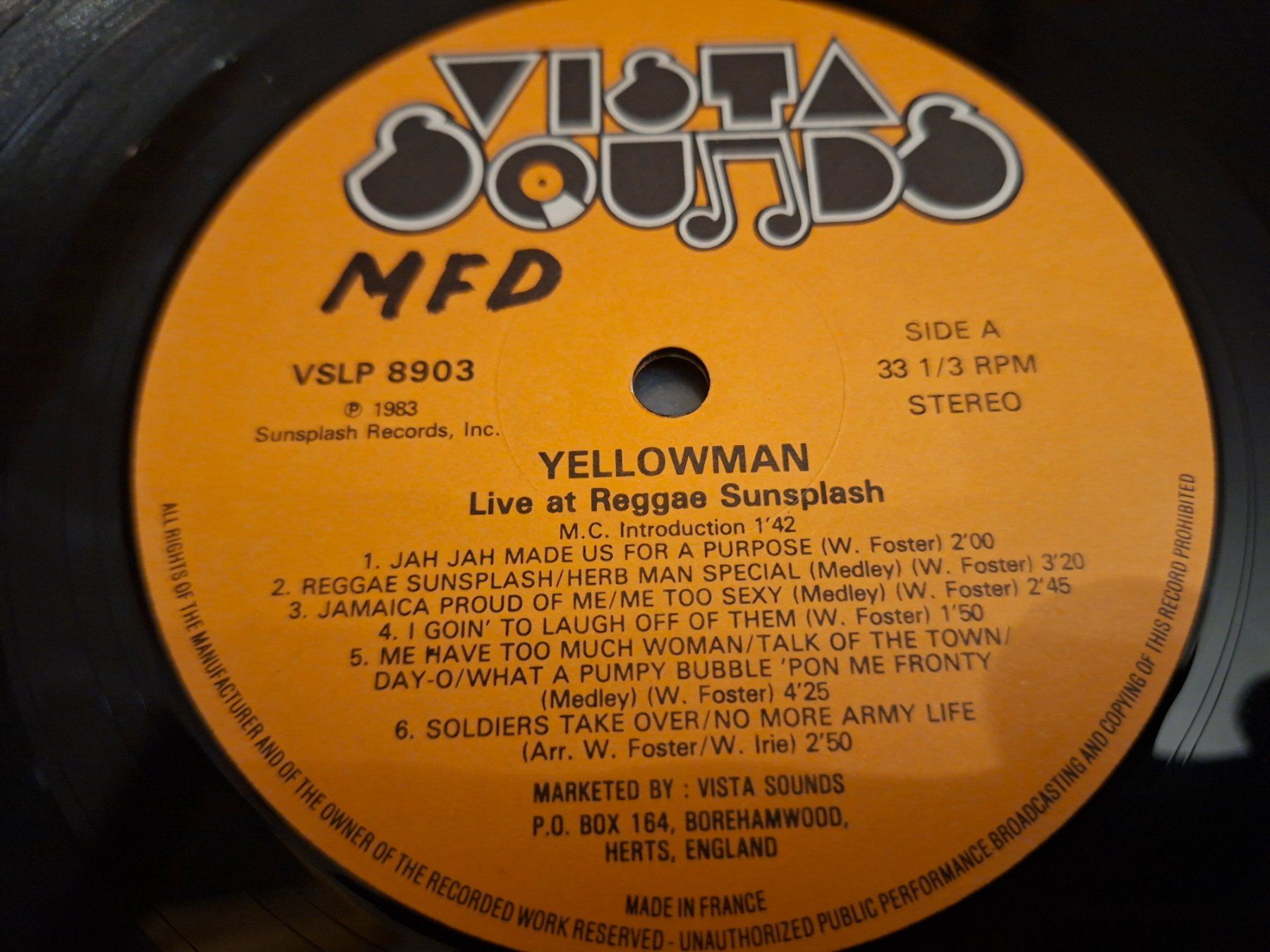 Schallplatten: Reggae LP - Yellowman - Live At Reggae Sunsplash – Gebraucht aus Bernex von Wannabehasbeen01 4