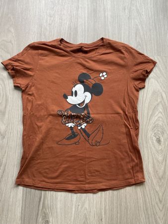 Süsses Minnie Maus T-Shirt braun, Grösse XS, für den Sommer