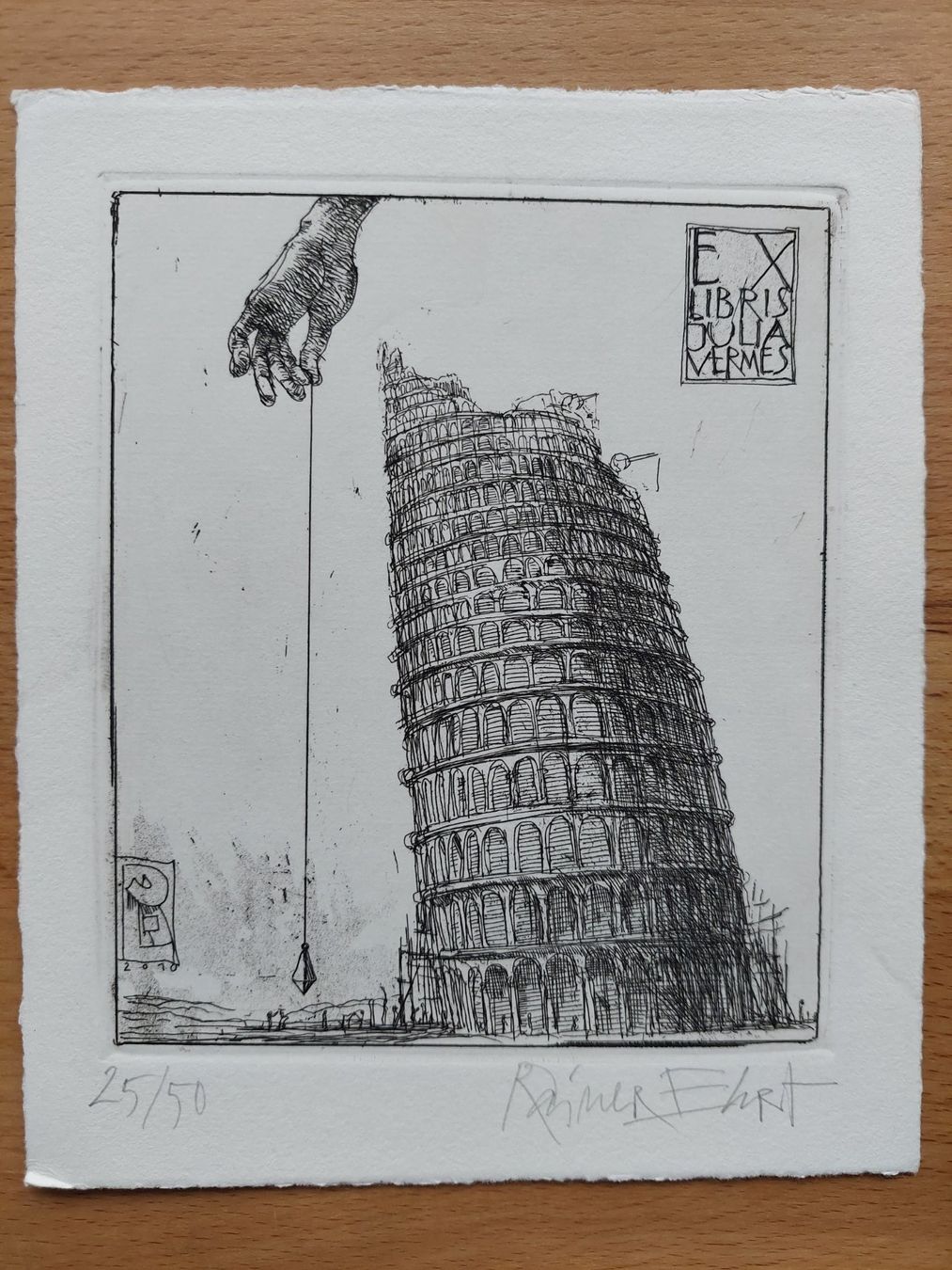 Dipinti: Exlibris Rainer Ehrt - Original Radierung signiert – Usato da Obfelden venduto da Exlibris-Art