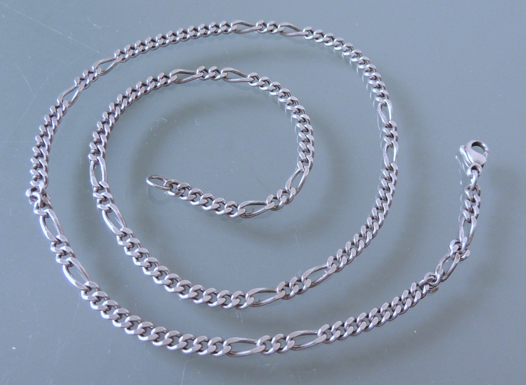 Catenine: Silber 800 Panzer Halskette 46 cm / 3,25 mm – Usato da Waldenburg venduto da schaller707