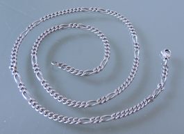 Silber 800 Panzer Halskette 46 cm / 3,25 mm
