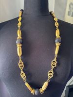 Collier vintage doré et noir Lolita Paris