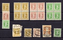 R1532  /  Fils de Tell 1907 en blocs de 4 XX ++